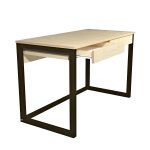 biurko ze sklejki z szufladami WOMEB DES5-PW, loft, industrialne, minimalistyczne