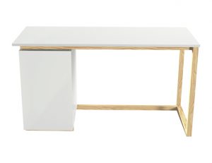 Biurko minimalistyczne w trzech rozmiarach z dodatkowym miejscem do przechowywania. Funkcjonalny kontenerek, szafkę można zamontować po prawej lub lewej stronie