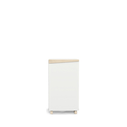 KON-EDGE-nowoczesny,biały,kontenerek podbiurkowy, zamykany - VERYSIMPL